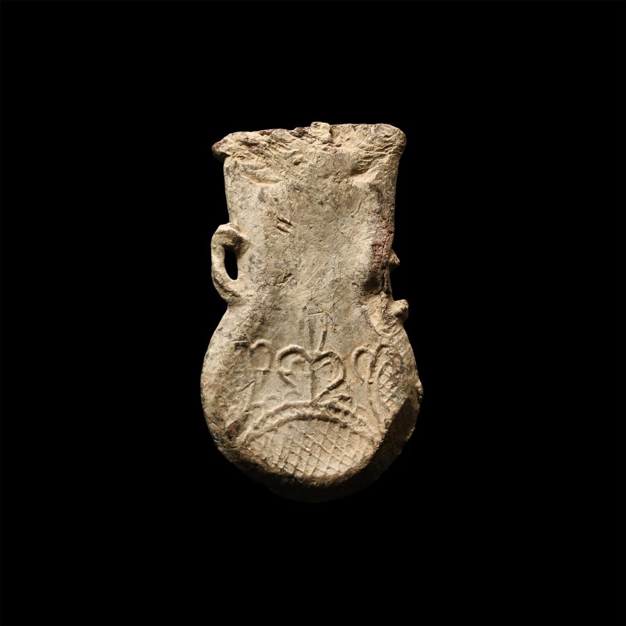 Medieval Lead Pilgrim's Holy Water Ampulla