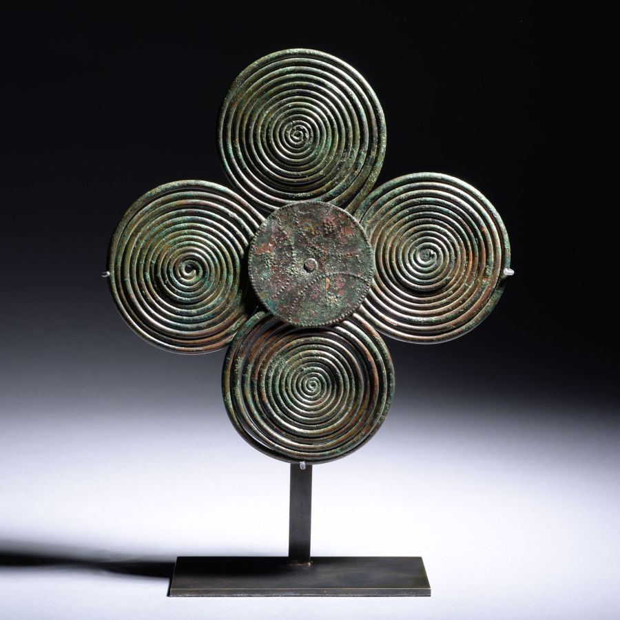 Huge Bronze Age Spiral Brooch
