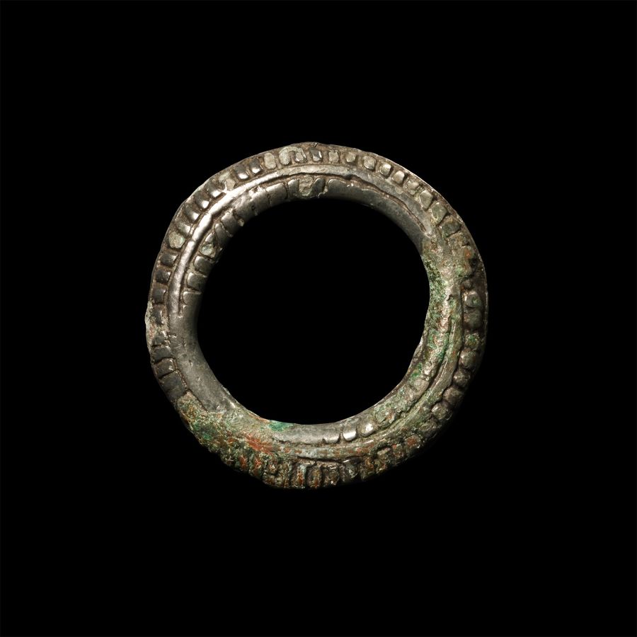 Medieval Bronze Horse Harness Strap Ring