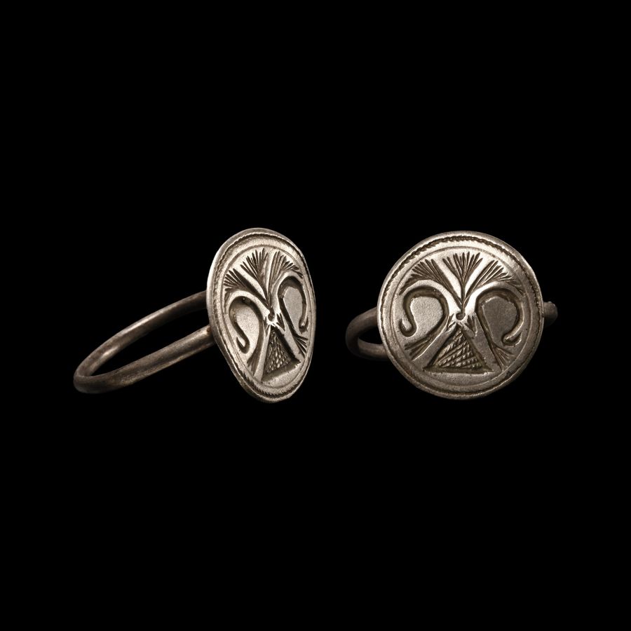 Medieval Silver Ring with Fleur-de-Lys