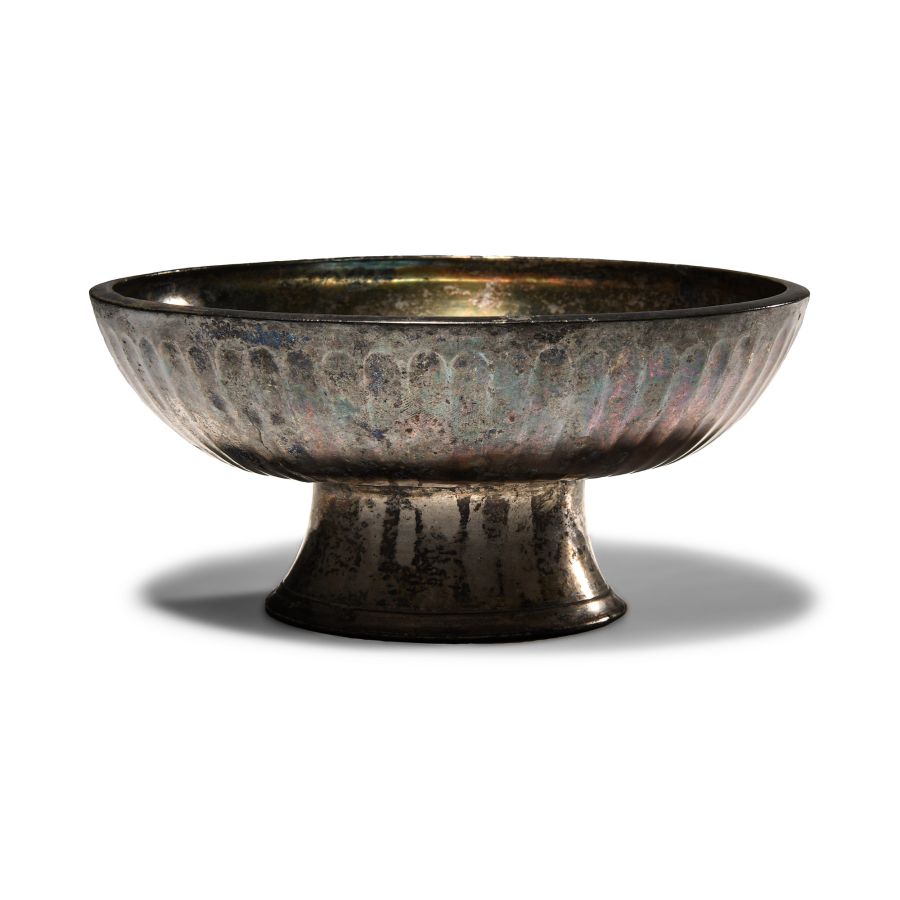 Sassanian Silver Pedestal Cup