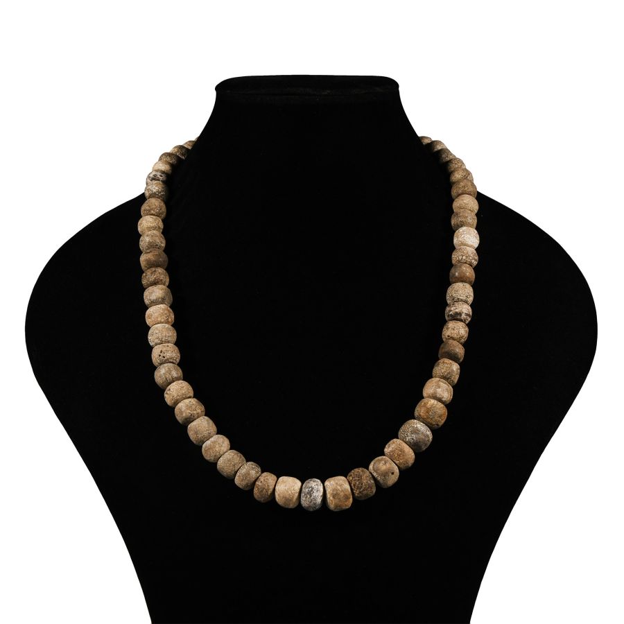 Natural History - Woolly Mammoth Bone Bead Necklace String