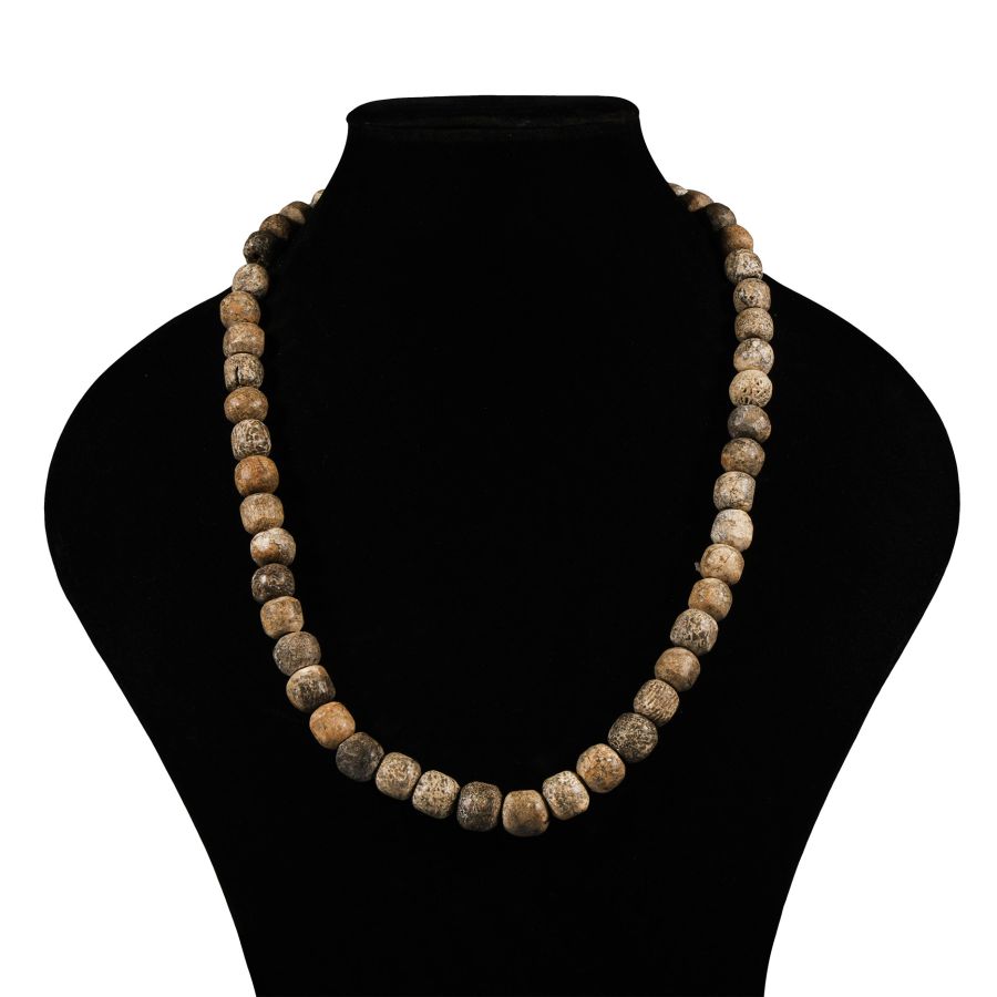 Natural History - Woolly Mammoth Bone Bead Necklace String
