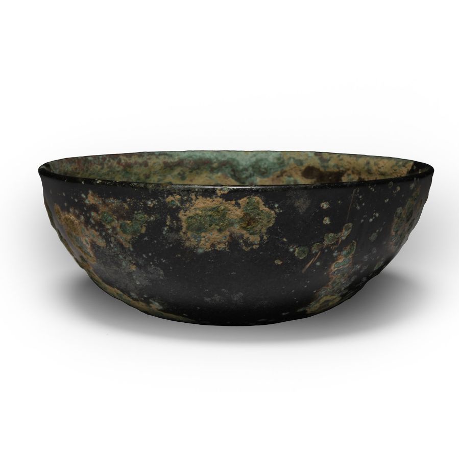 Assyrian Tinned Bronze Bowl