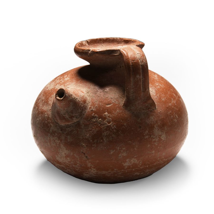 Nabataean Redware Feeder Vessel
