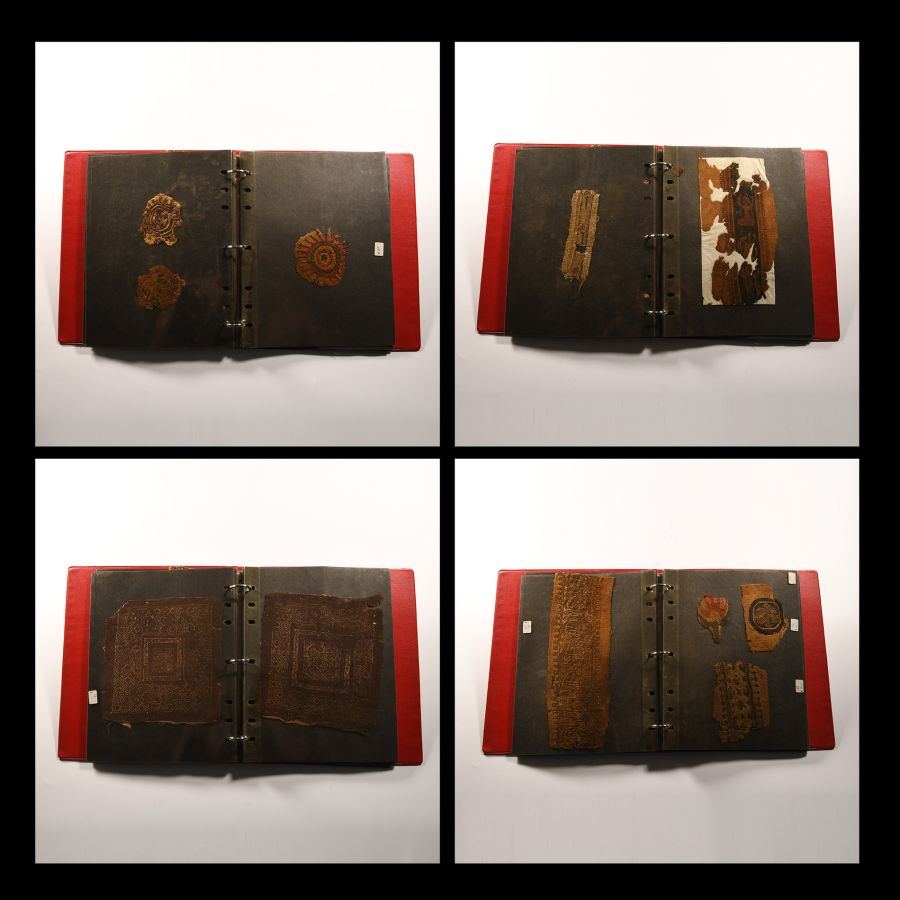 Egyptian Coptic Textile Collection in Folder