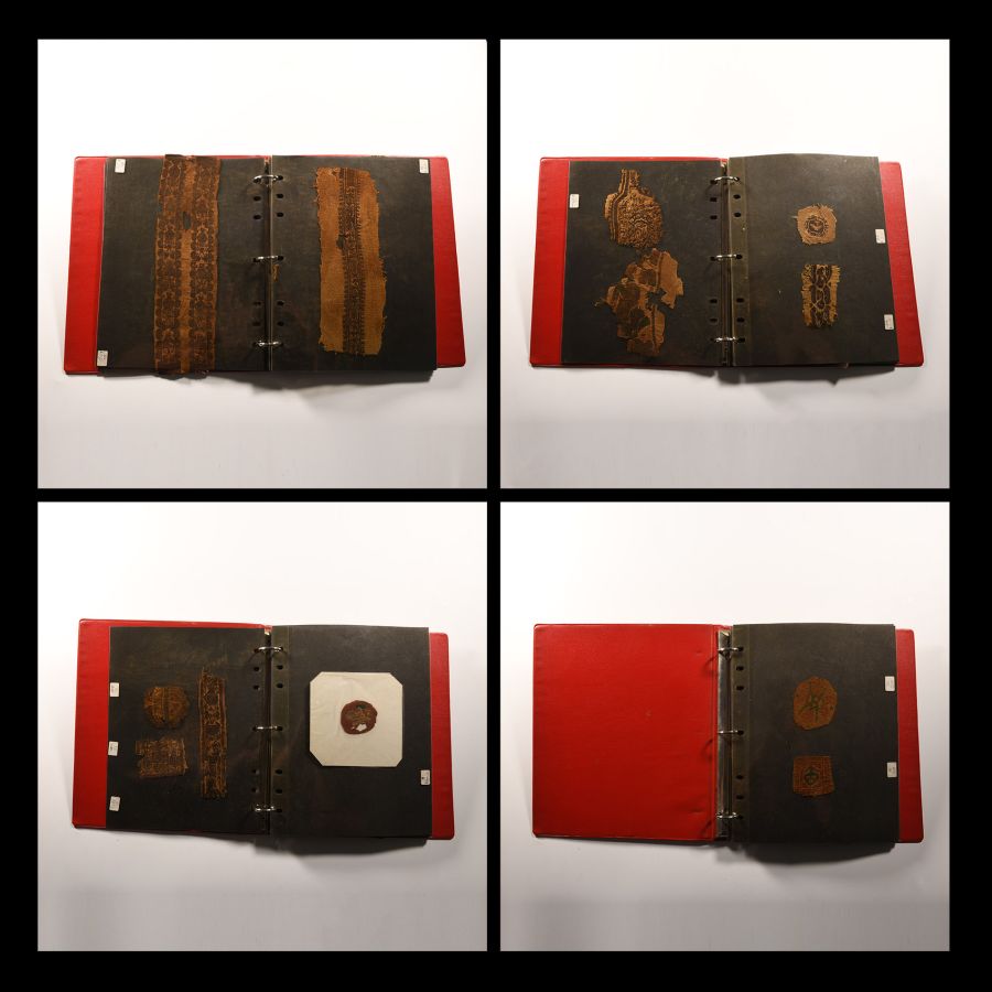 Egyptian Coptic Textile Collection in Folder