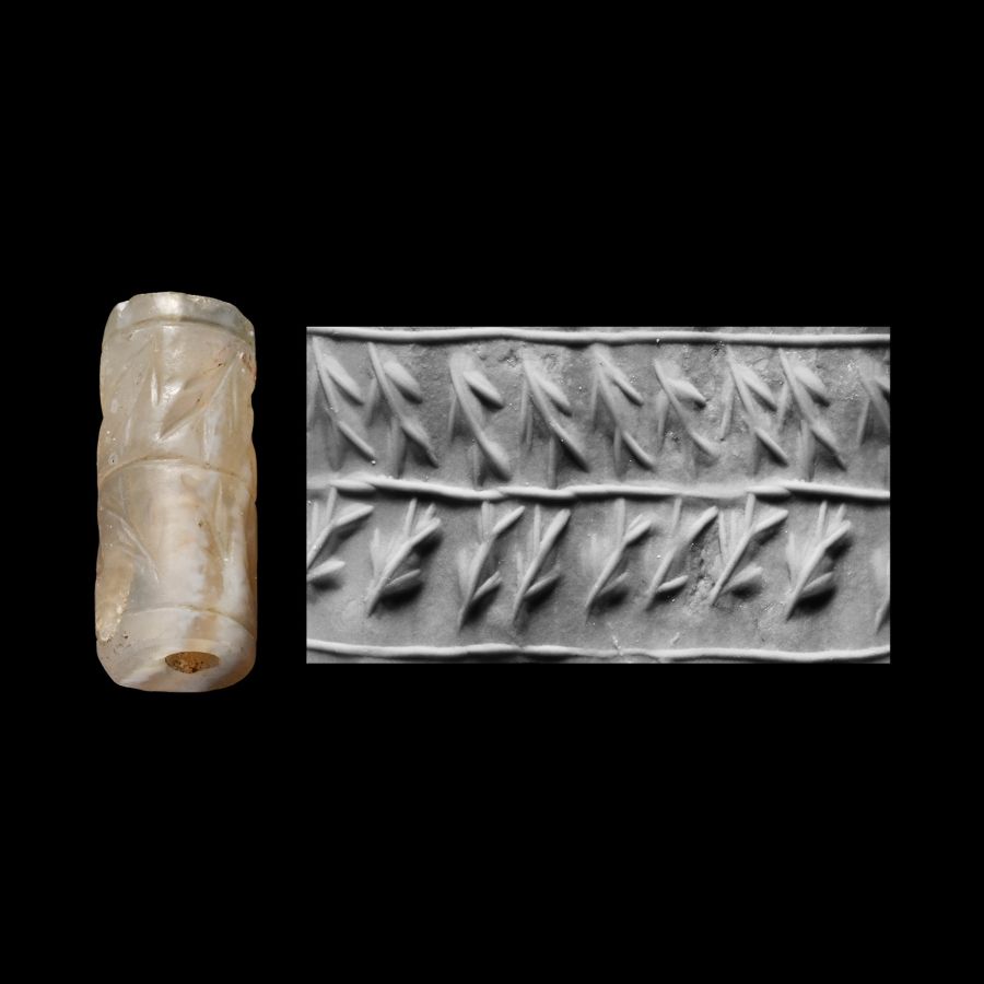 Western Asiatic Chalcedony Cylinder Seal