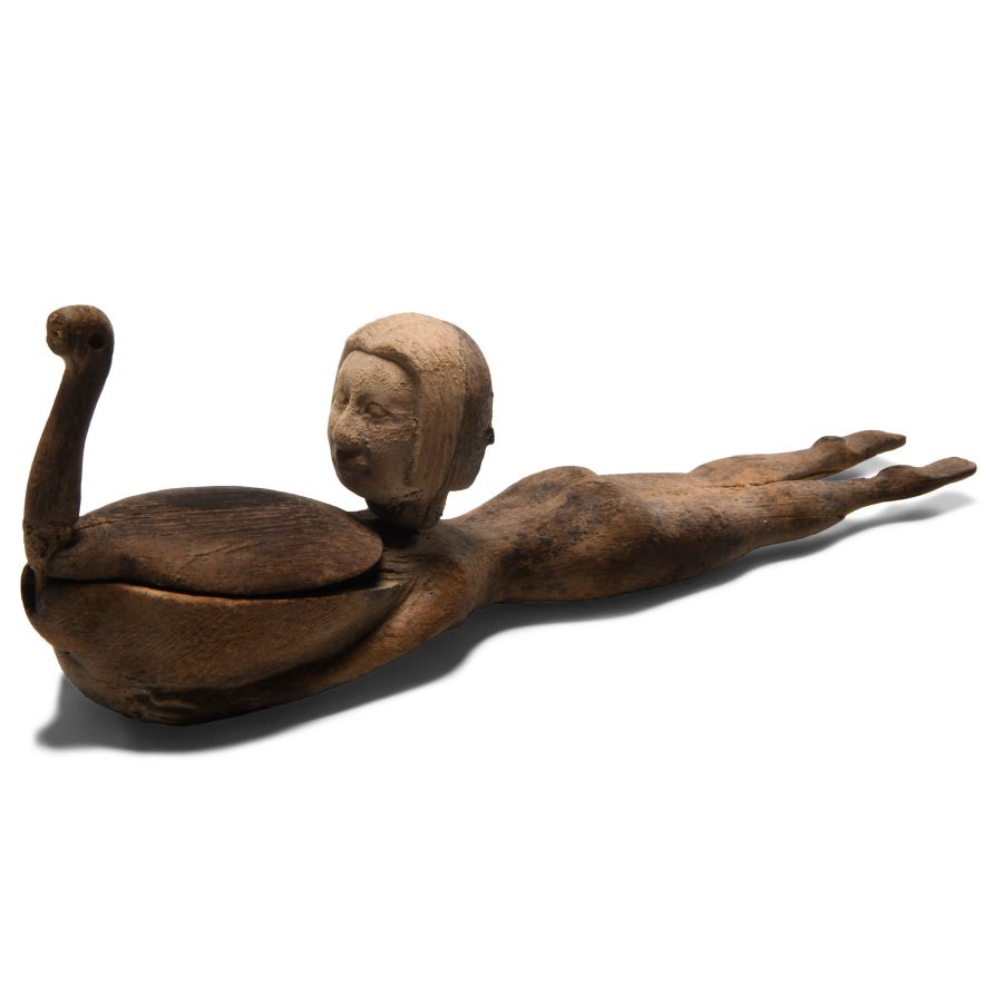 Egyptian Wooden Cosmetic Spoon