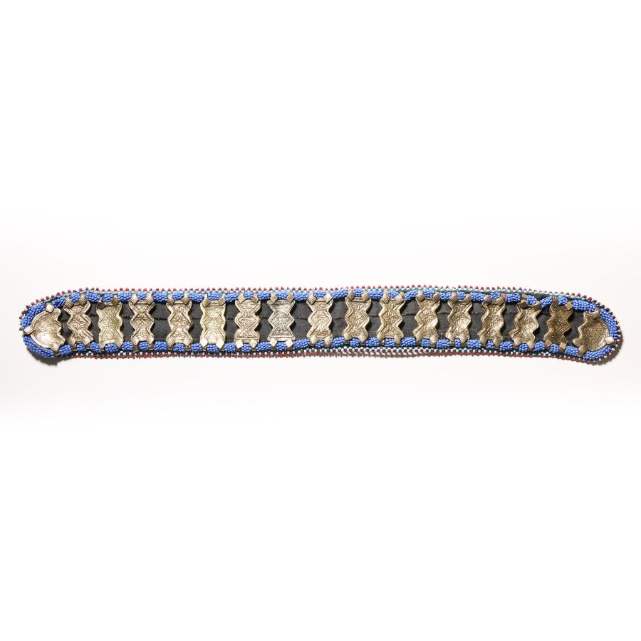 Bedouin Silver-Coloured Metal Beaded Headpiece