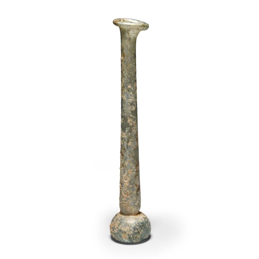 Roman Pale Green Glass Unguentarium