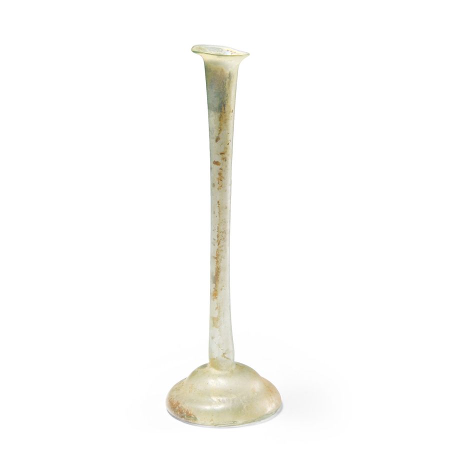 Roman Glass Candlestick Unguentarium