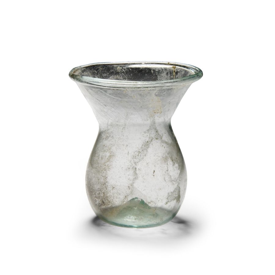 Roman Clear Glass Bottle