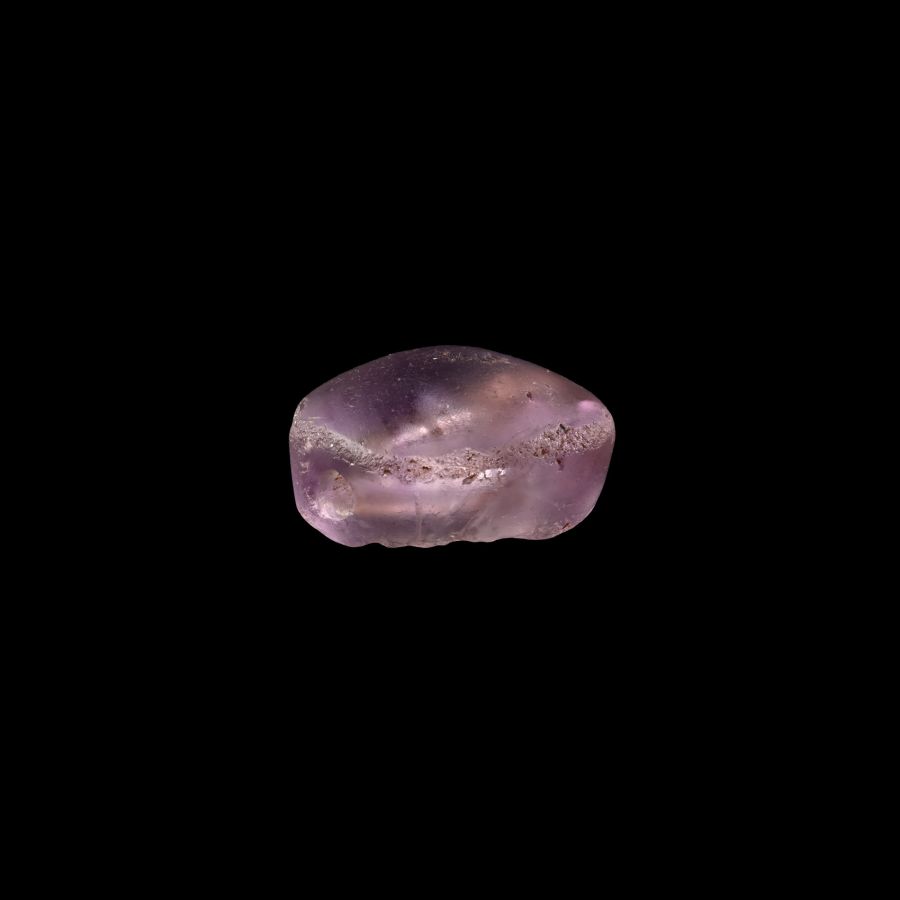 Western Asiatic Amethyst Scaraboid with Animal and Aramaic Inscription