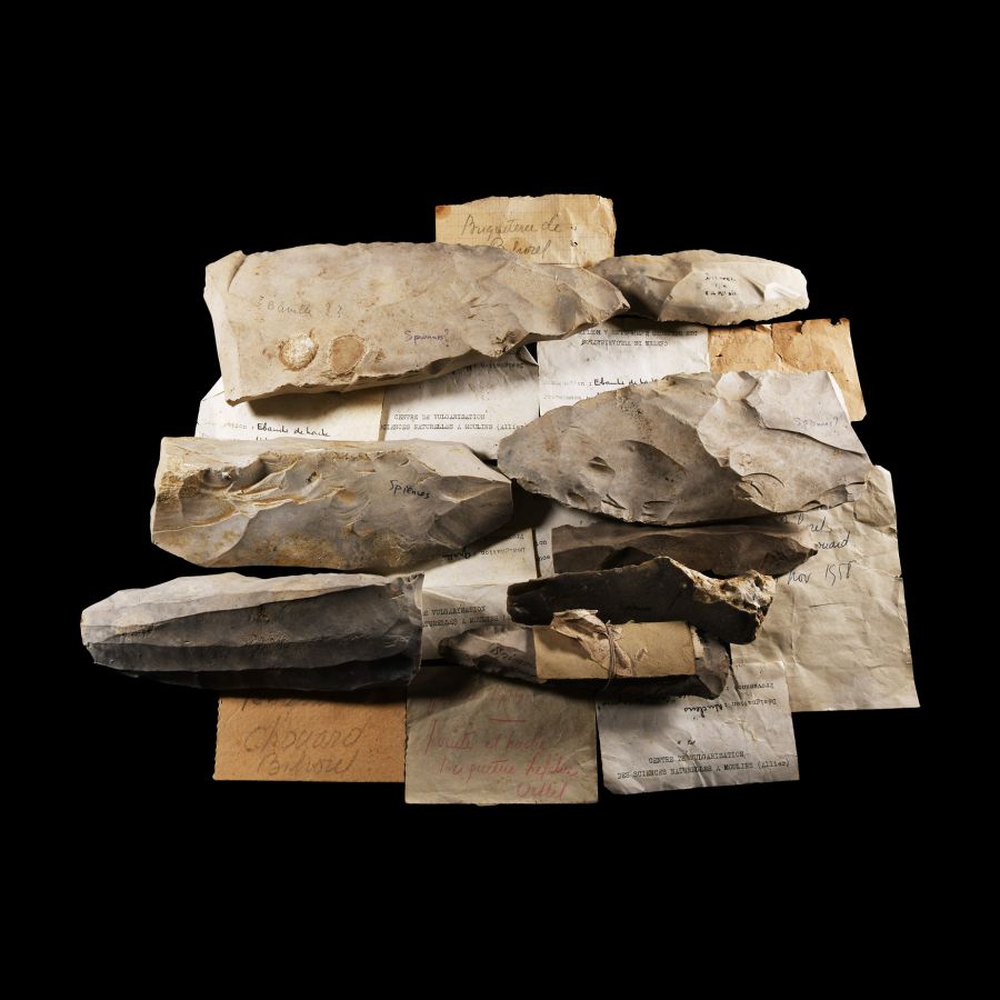 Large Stone Age Belgian Flint Implement Collection