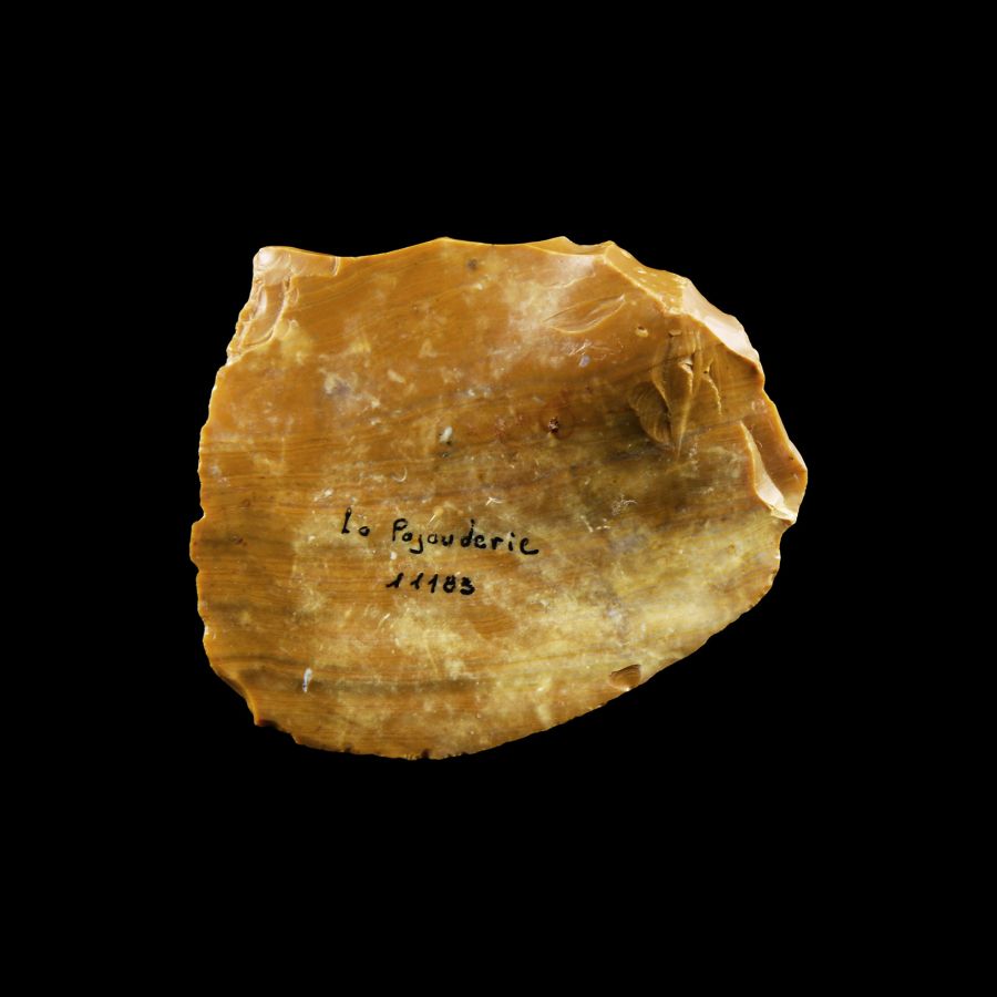 Stone Age French Flint Flake Scraper Implement