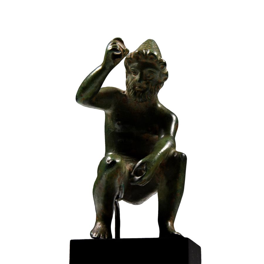 Greek Bronze Hephaistos Statuette