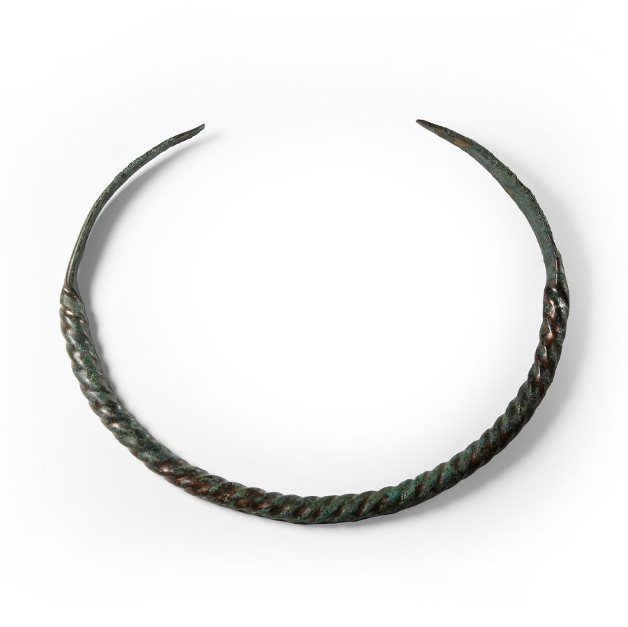 Viking Age Faux Twisted Bronze Torc