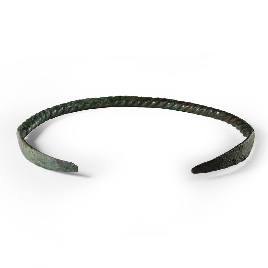 Viking Age Faux Twisted Bronze Torc