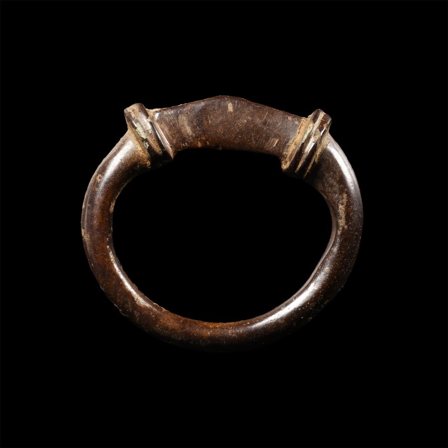 Iron Age Celtic 'Published' Bronze Strap Mounted Terret Ring