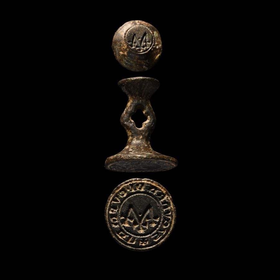 Medieval Bronze Double Seal Matrix