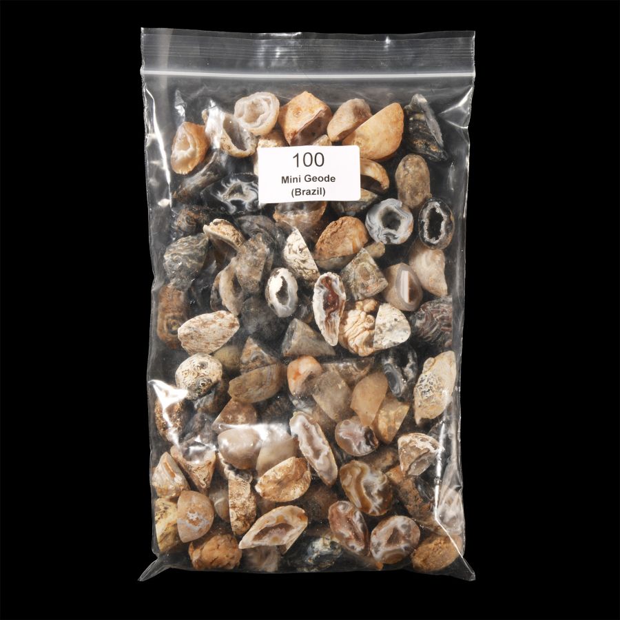 Natural History - Mini Agate Crystal Geode Half Group [100]