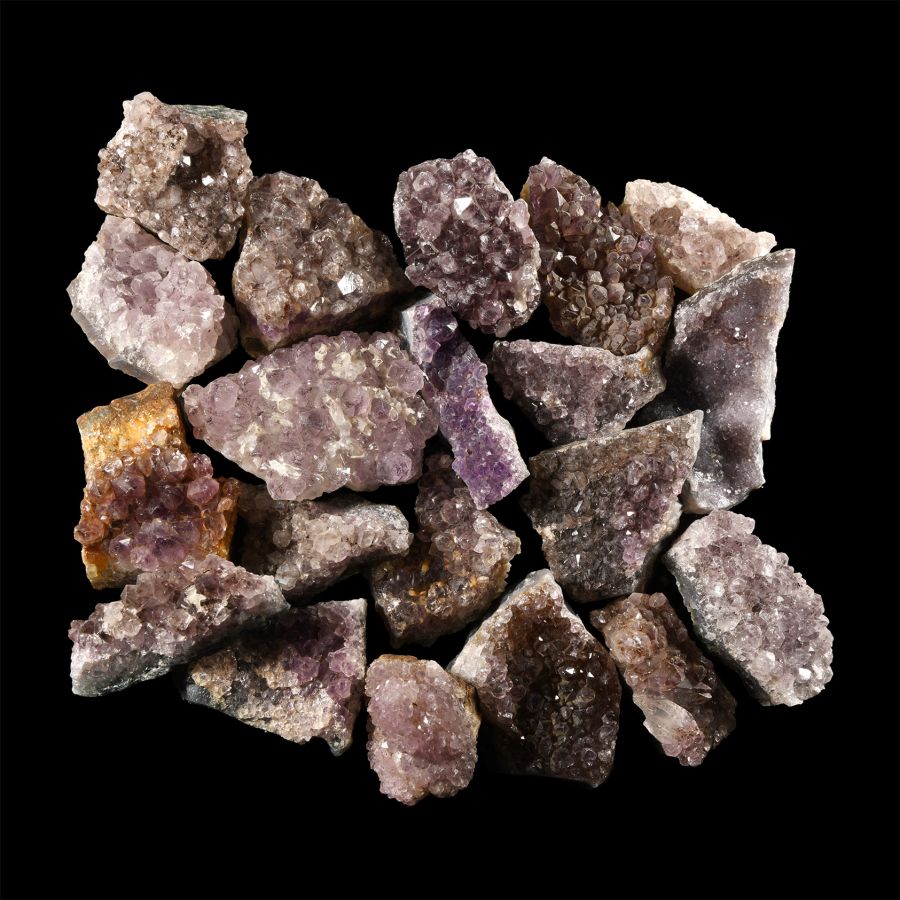 Natural History - Amethyst Crystal Geode Section Group [20]