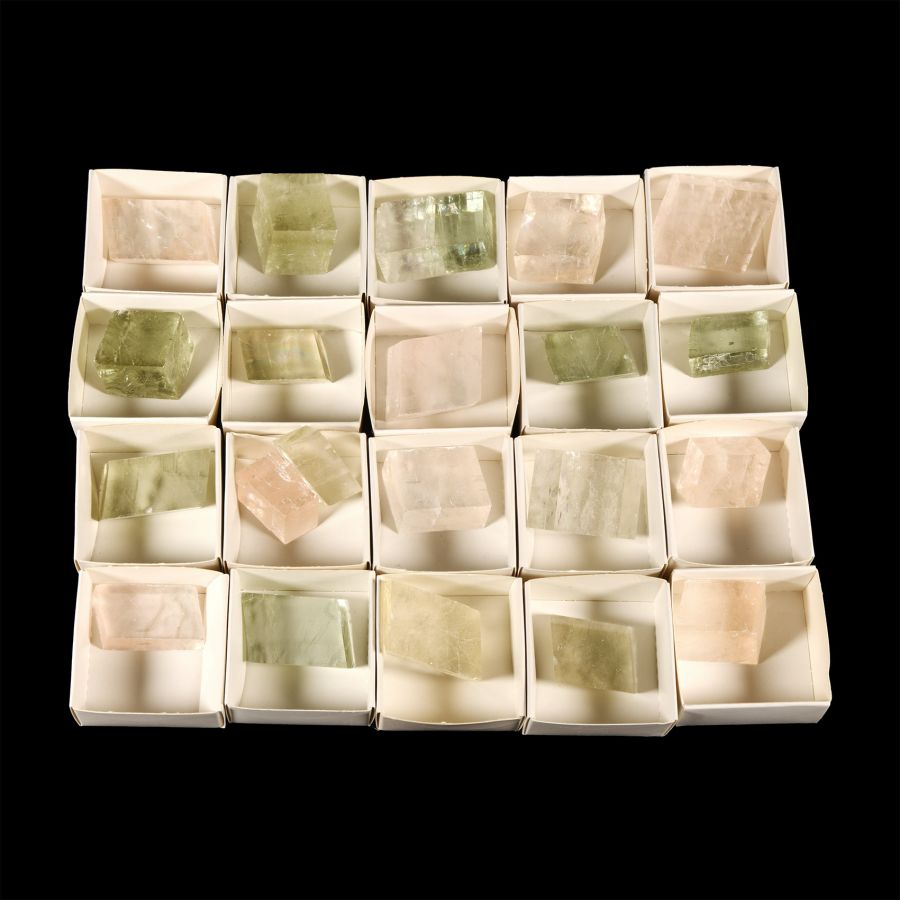 Natural History - Boxed Icelandic Spar Specimen Group [20]