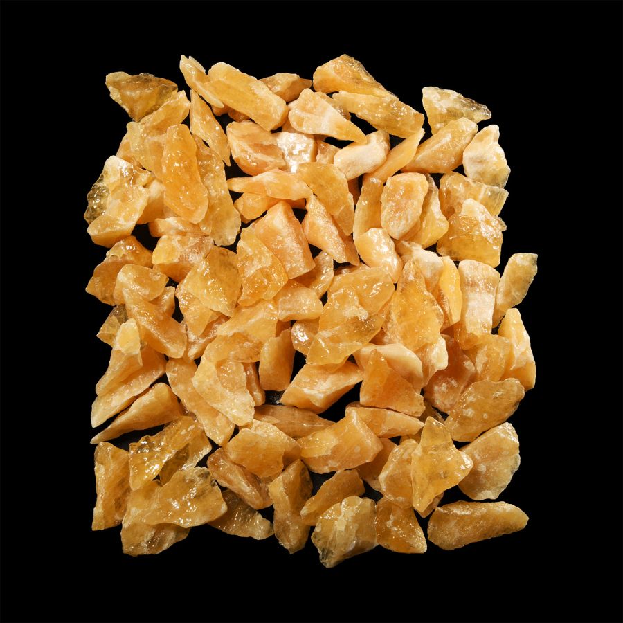 Natural History - Yellow Calcite Mineral Specimen Group [100]
