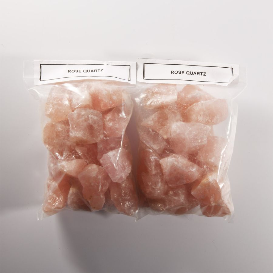 Natural History - Two Packets of Rose Quartz Specimens