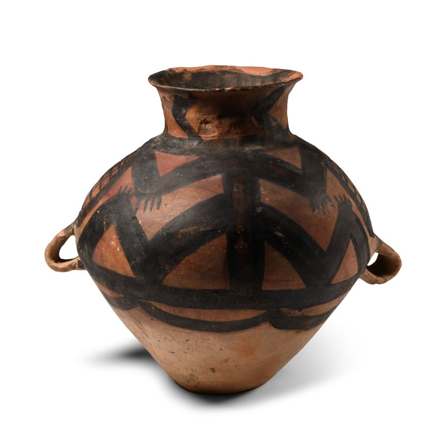 Chinese Neolithic Ceramic Frog Amphora