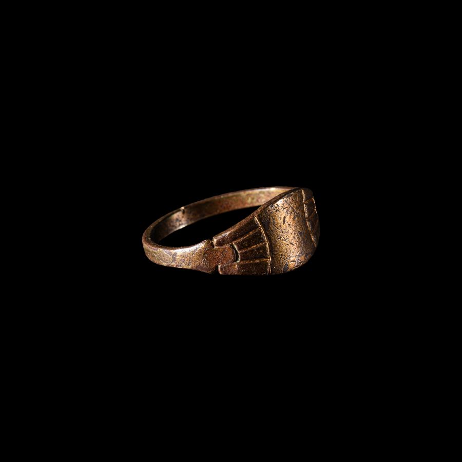 Post Medieval Gilt-Bronze Signet Ring