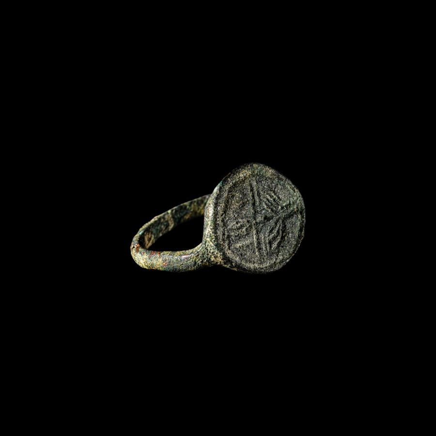 Greek Bronze Signet Ring