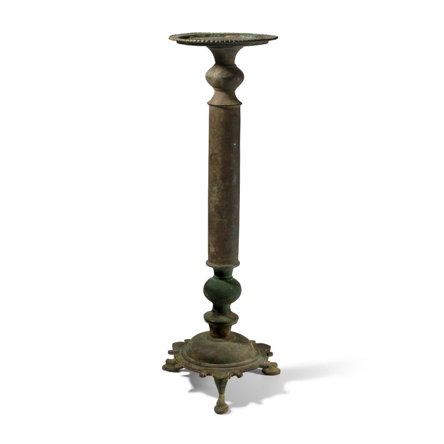 Western Asiatic Bronze Lamp Stand