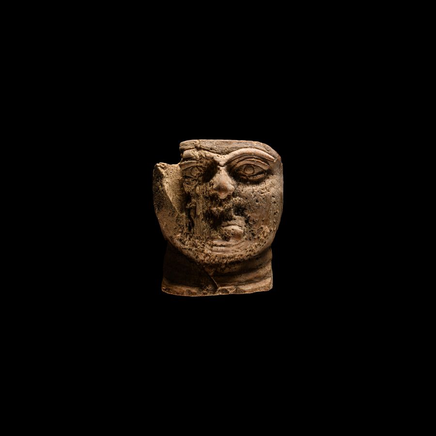 Western Asiatic Bone Doll's Face