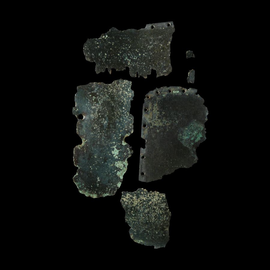 Roman Bronze Armour Sections for Limbs