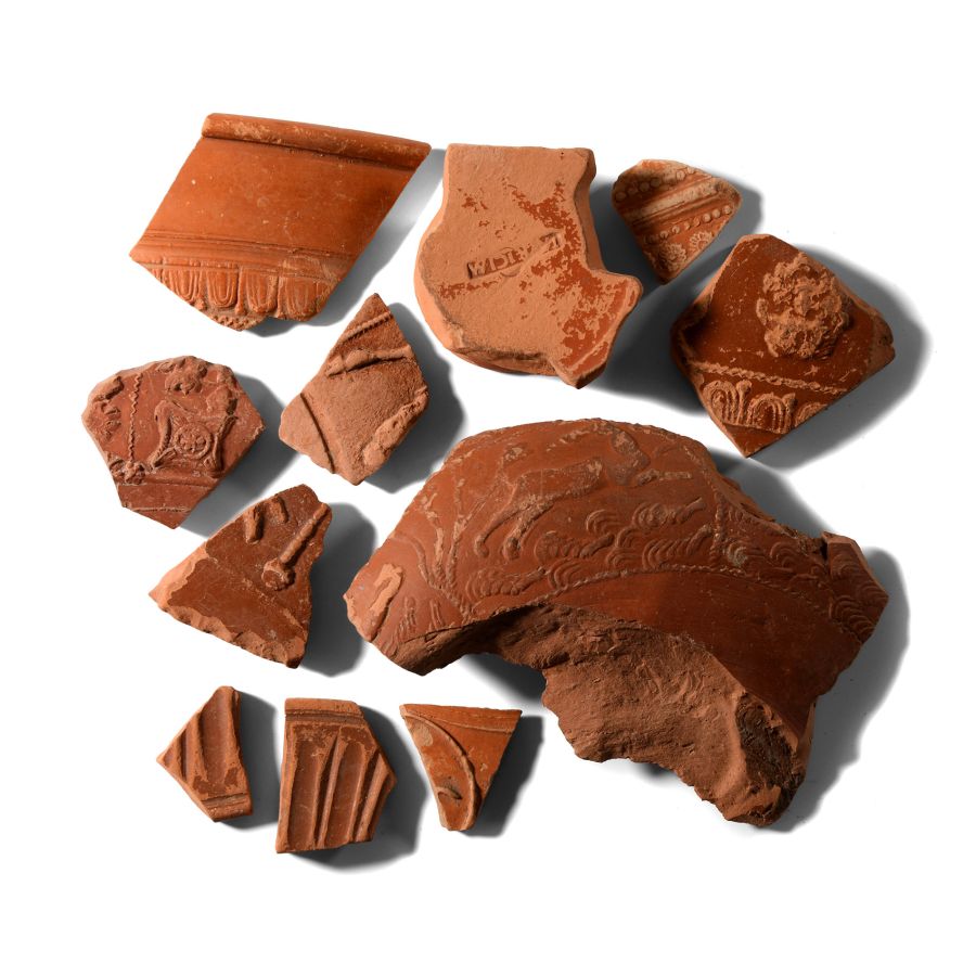 Roman 'Leicestershire' Decorated Redware Sherd Collection
