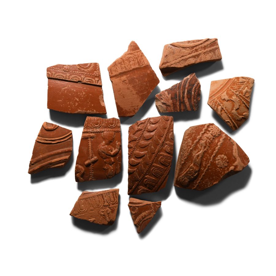 Roman 'Leicestershire' Decorated Redware Sherd Collection