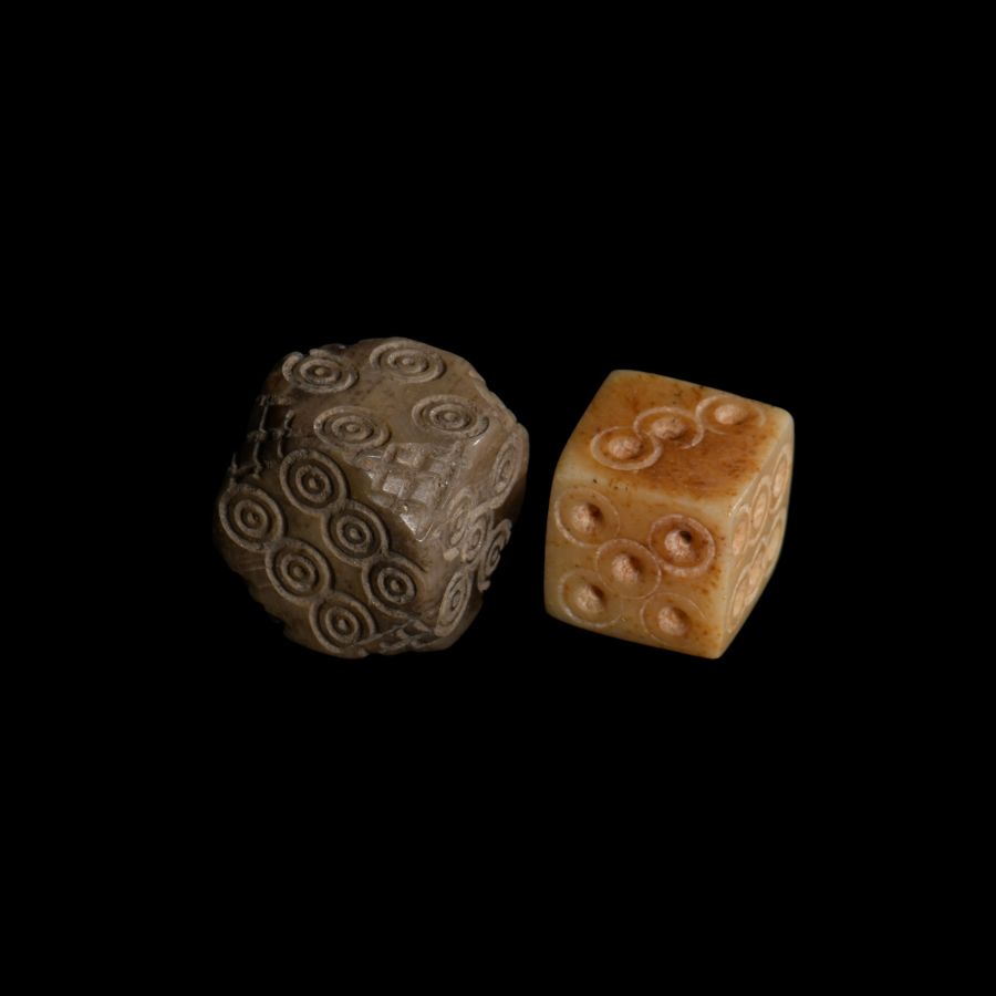 Roman Bone Dice Pair