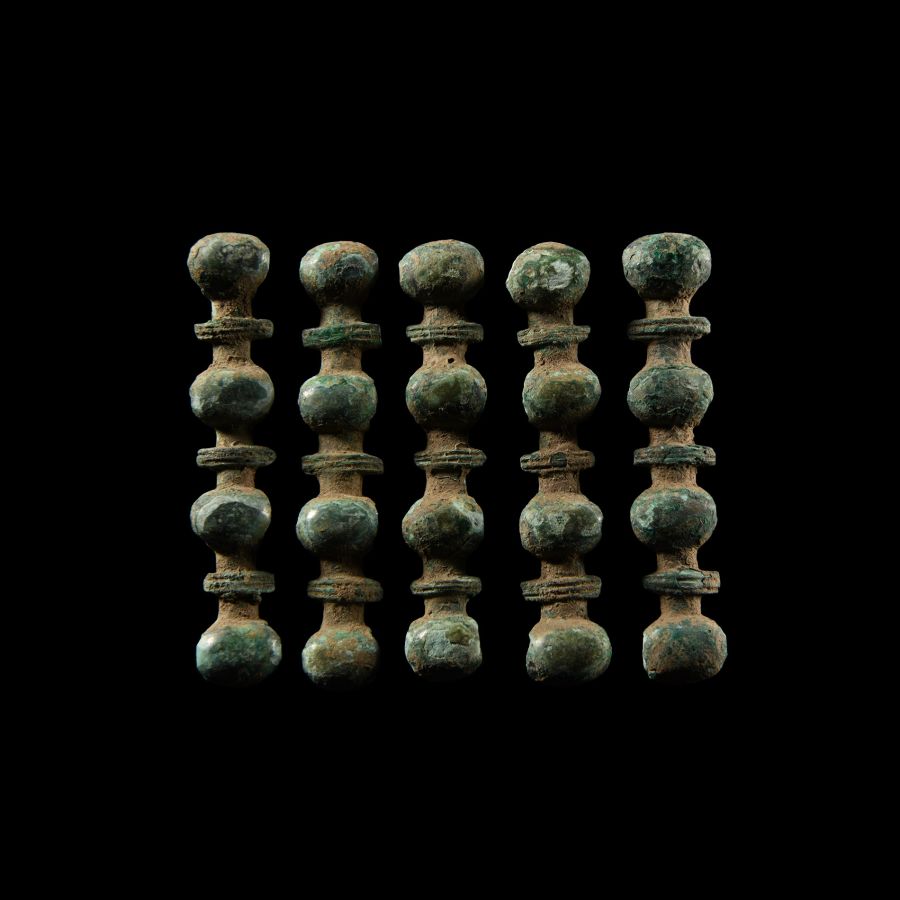 Iron Age Celtic Bronze Segmented Belt Link Group