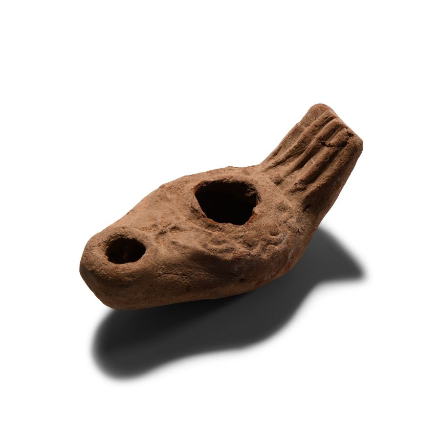 Byzantine Terracotta Slipper Oil Lamp