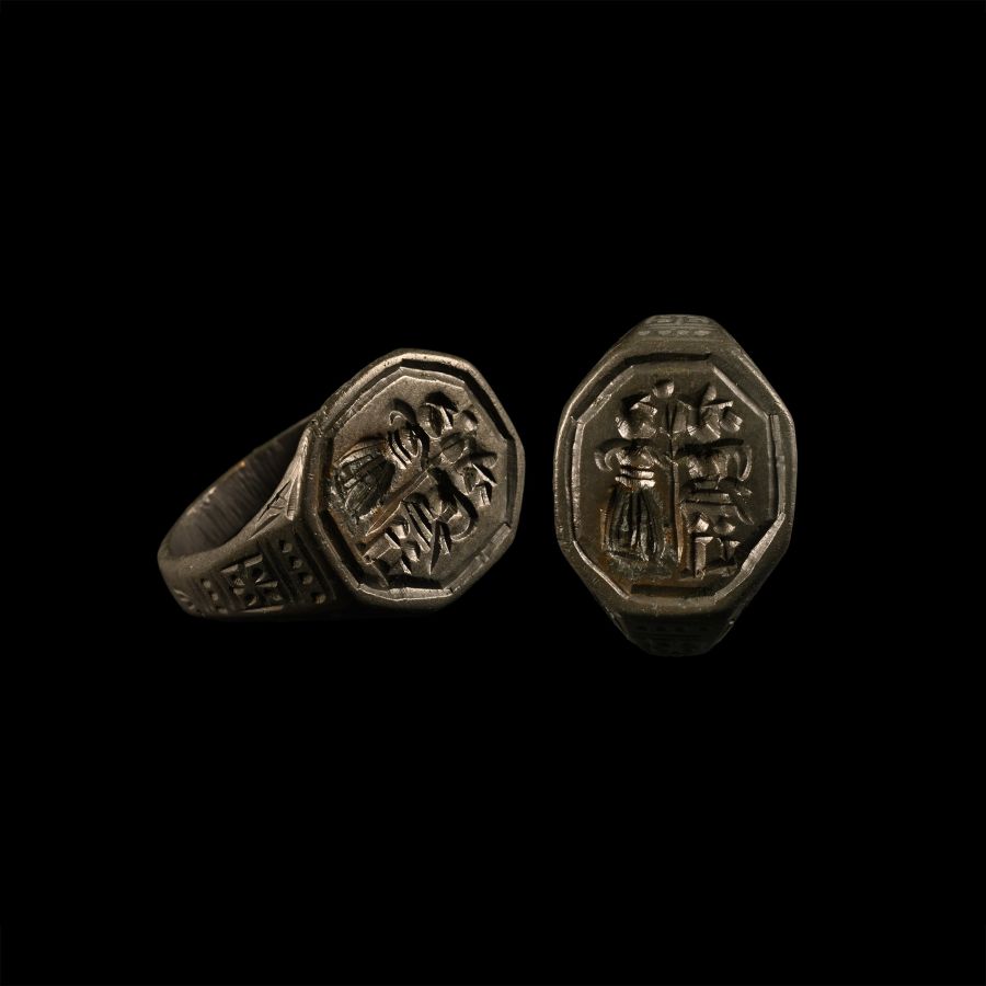 Tudor Period Tinned Bronze Marriage Ring