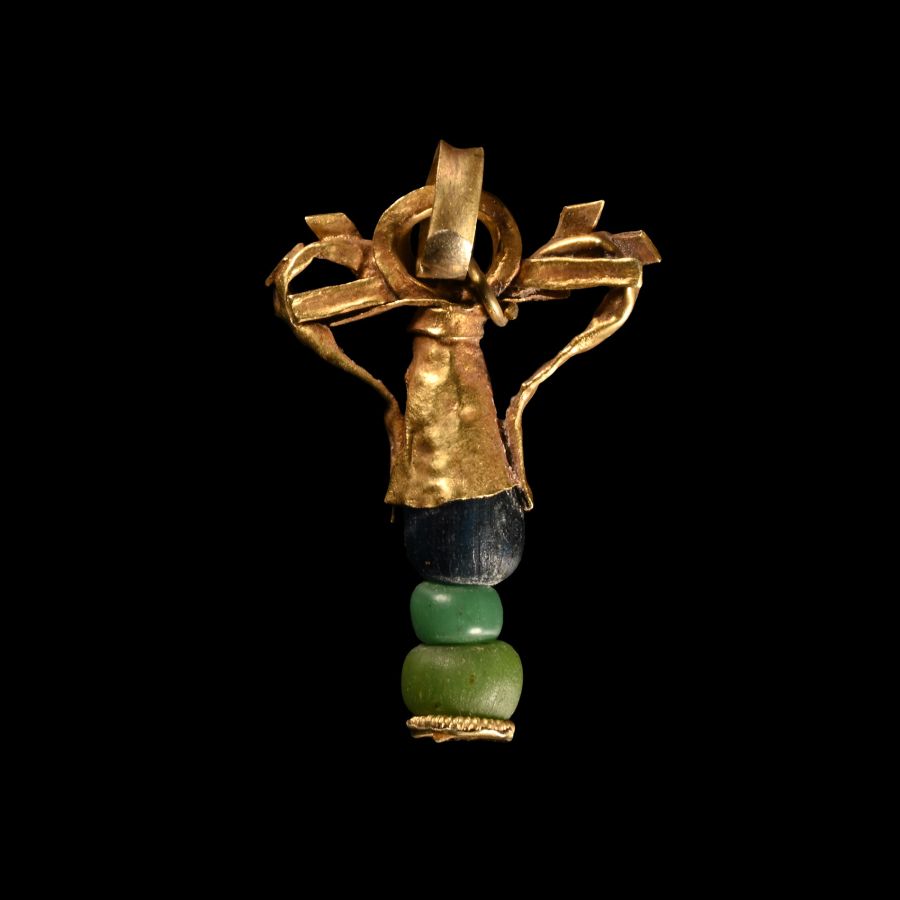 Greek Gold Amphora-Shaped Pendant
