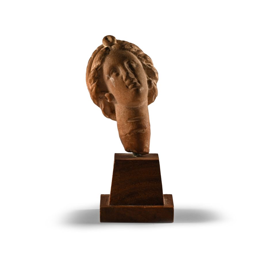 Greek Terracotta Head of a Goddess