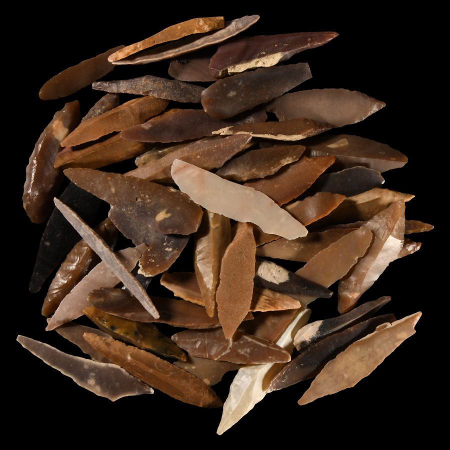 Stone Age Flint Knife and Other Blade Group