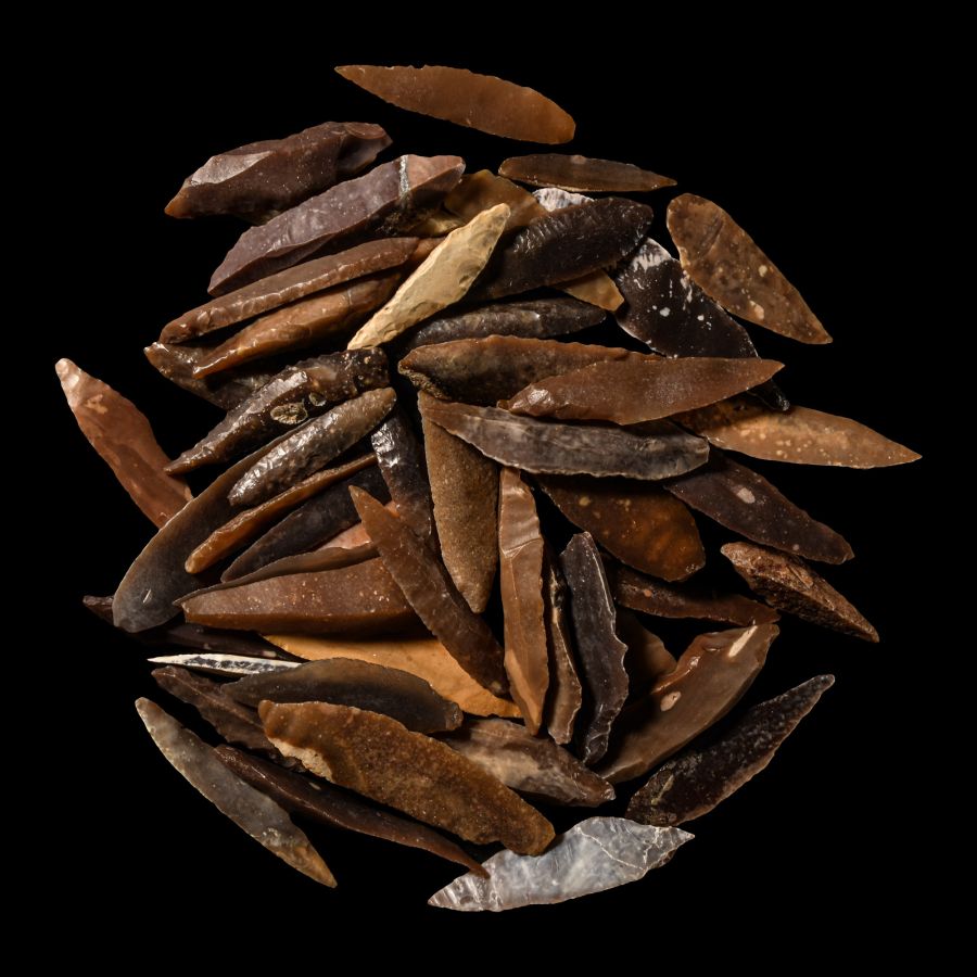 Stone Age Flint Knife and Other Blade Group