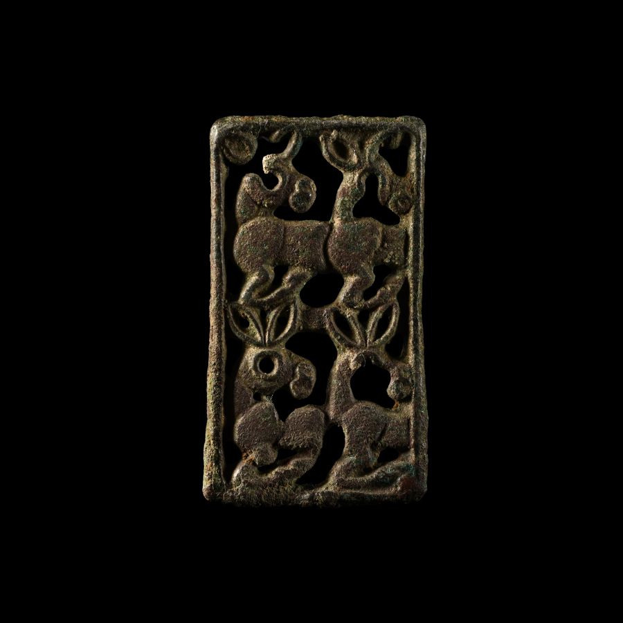 Scythian Fretwork Bronze Mount