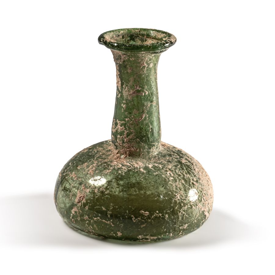 Roman Blue-Green Glass Vessel