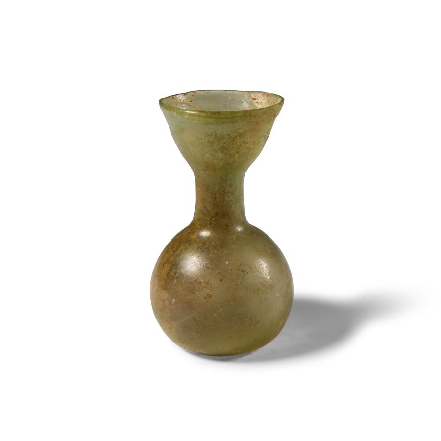 Roman Pale Green Glass Vessel
