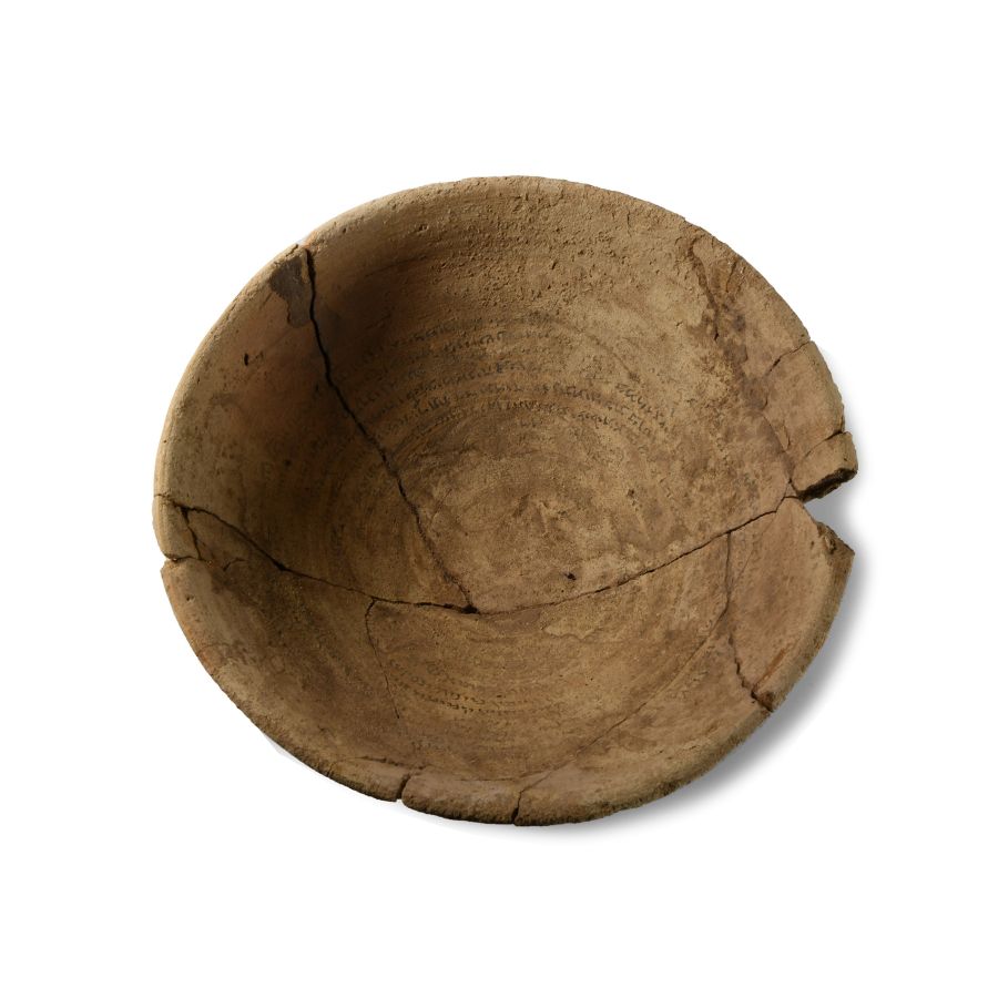 Aramaic Terracotta Bowl with Magical Incantation